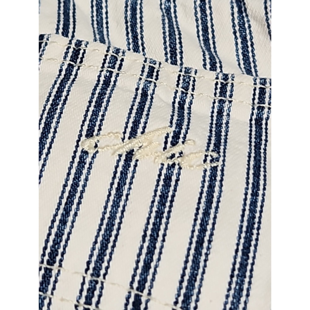 VINTAGE‎ 1980s CHIC Denim High Rise Mom Shorts Pinstripe Flat Front Size 9